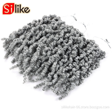 Bob Spring Twists Short Curly Bomb Twist Braiding Hair Hair Extensions 10 inch Pre-Twisted Passion Twists Crochet Braids hair